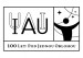 2019-1 100 let IAU (Mezinárodní astronomické unie), logo